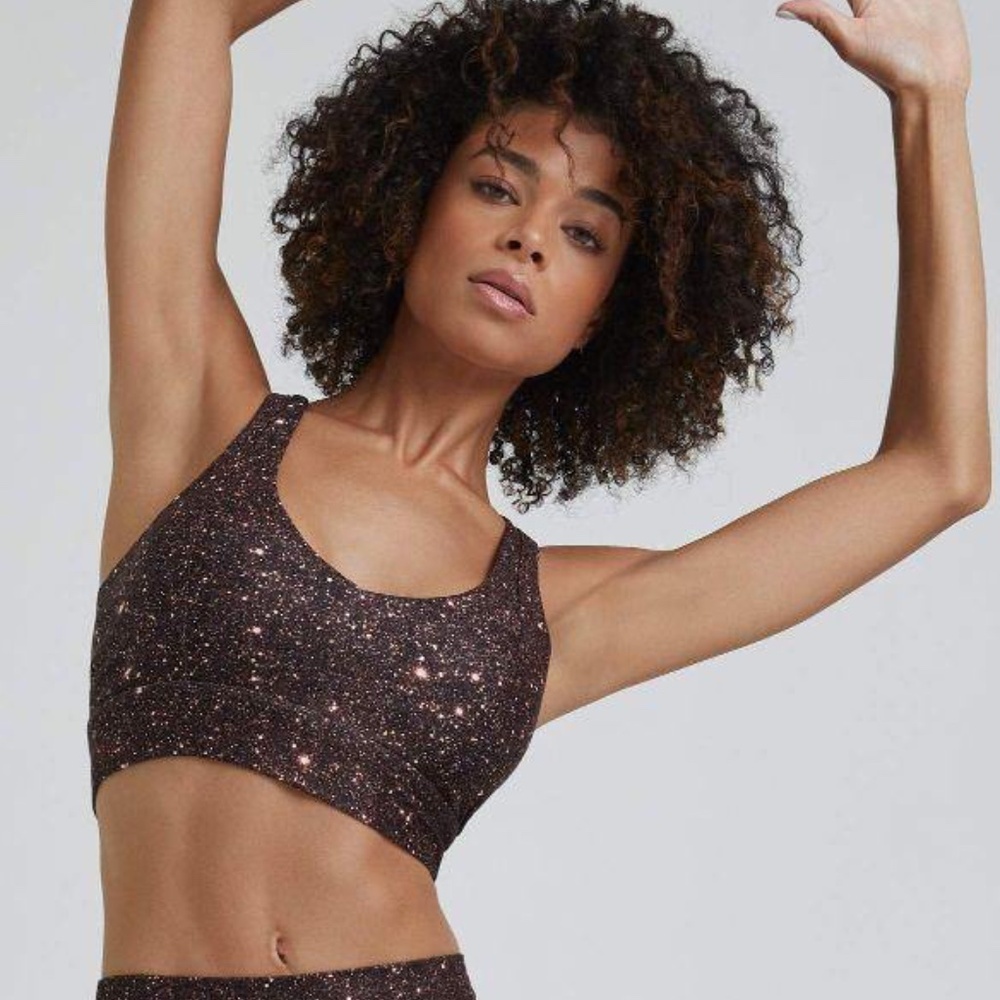 NWT Wear it to Heart Mocha Super Disco Foil